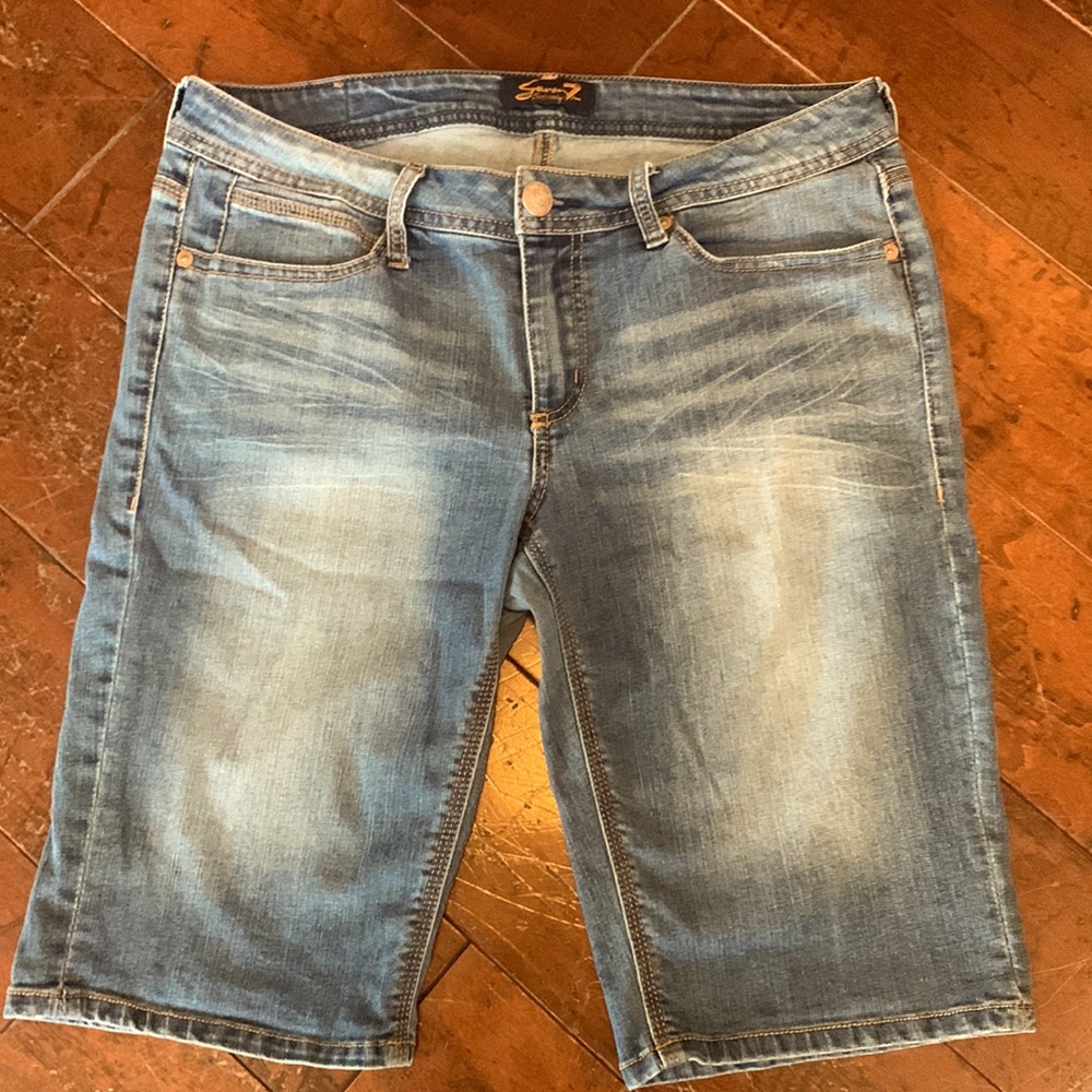 Steven7 blue jean shorts